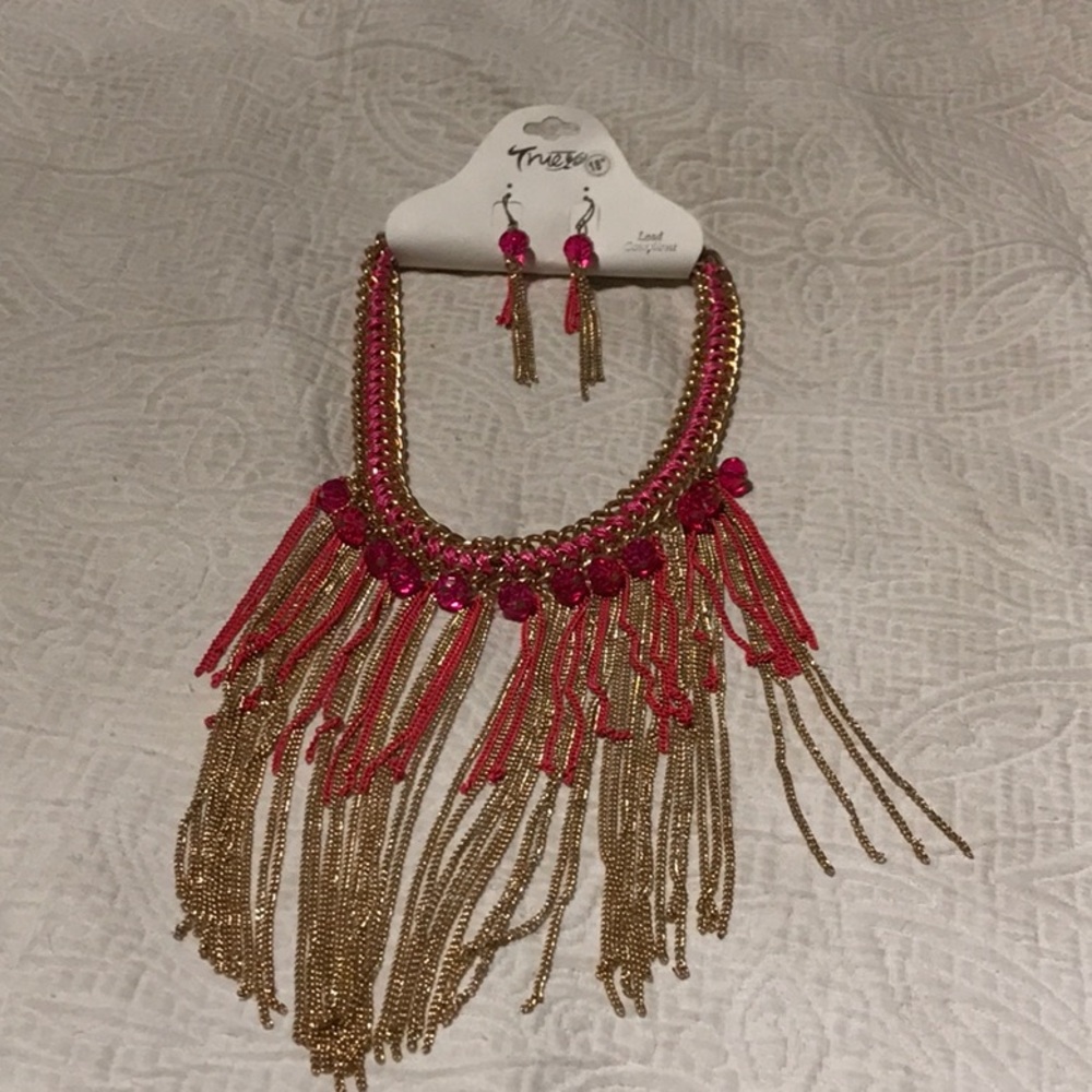 Necklace and matching earrings